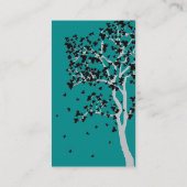 Falling Leaves ~ Visitekaartjes (Achterkant)