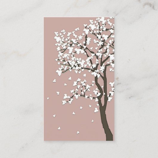 Falling Leaves ~ Visitekaartjes (Achterkant)