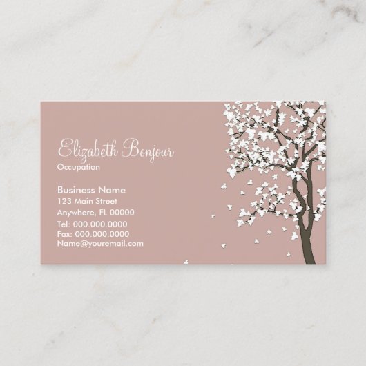 Falling Leaves ~ Visitekaartjes (Voorkant)