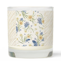 Falling Light Floral Candle - Fall Floral
