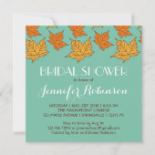 Falling Maple Leaves Bridal Shower Kaart (Voorkant)