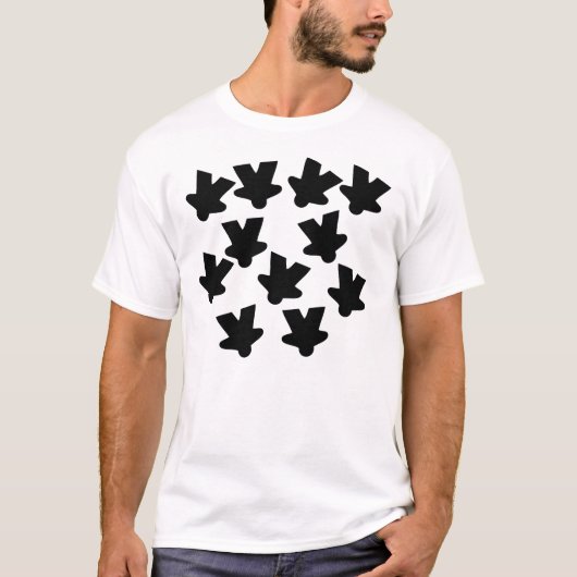 Falling Meeples - Basic T-shirt (Voorkant)