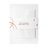 Falling Melody Poetic Wedding Uitnodigingen Wikkel (Voorkant Voorbeeld)