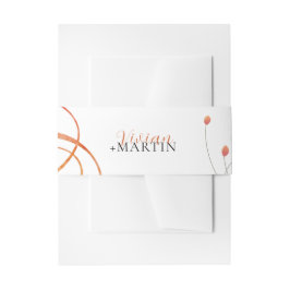 Falling Melody Poetic Wedding Uitnodigingen Wikkel