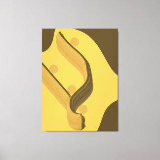 Falling - Minimalist Abstract Gravity of Emotion Canvas Afdruk