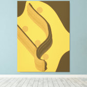 Falling - Minimalist Abstract Gravity of Emotion Canvas Afdruk (Insitu (Houten vloer))