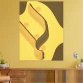 Falling - Minimalist Abstract Gravity of Emotion Canvas Afdruk (Insitu (Woonkamer))