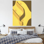 Falling - Minimalist Abstract Gravity of Emotion Canvas Afdruk (Insitu (Slaapkamer))