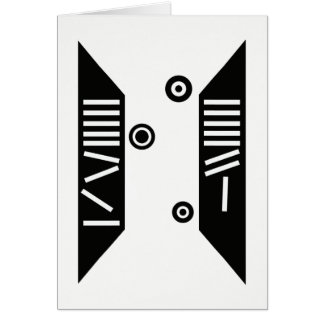 "Falling" Modern Art Card (5 x 7 inch)