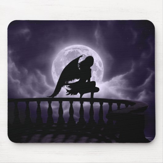 Falling Moon Mousepad Muismat (Voorkant)