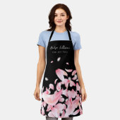 Falling petals schort voor schoonheidsspecialist (Gedragen)