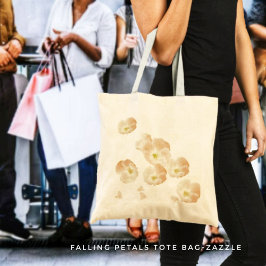 Falling Petals Tote Bag