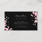 Falling petals trouwe visitekaartje (Achterkant)