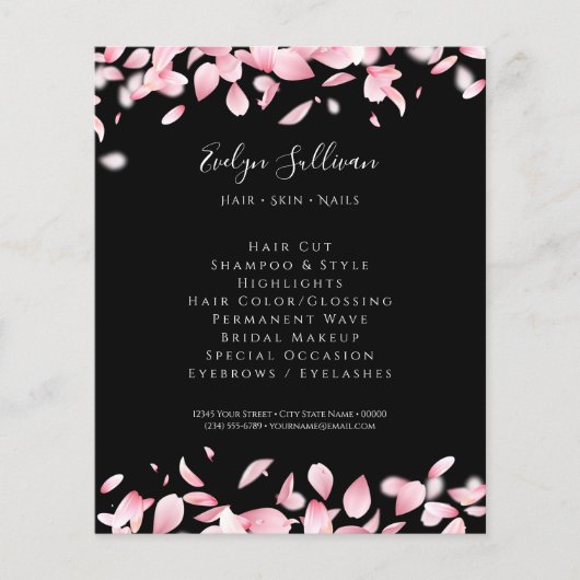 Falling petals vlieger flyer (Voorkant)