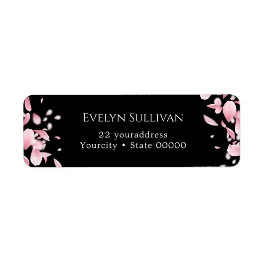 Falling peters retour address label (Voorkant)