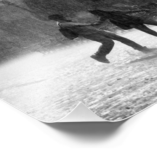 Falling Rain Foto Afdruk (Hoek)