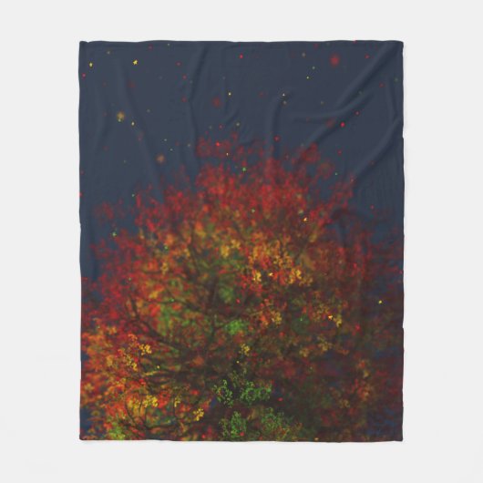 Falling Rainbow Fleece Blanket (Voorkant)