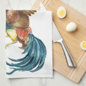 Falling Rooster Theedoek (Quarter Fold)