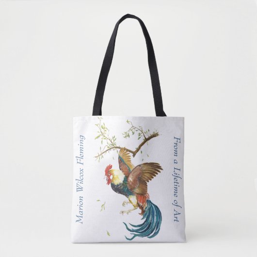 Falling Rooster Tote Bag (Voorkant)
