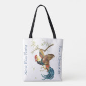 Falling Rooster Tote Bag (Achterkant)
