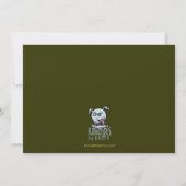 Falling Shamrocks & Stars Party Kaart (Achterkant)