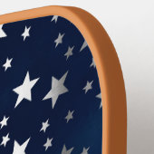 Falling Silver Stars Celestial Custom Pickleball Paddle (Links Detail)