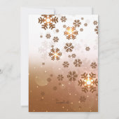 Falling Snow Holiday Party Kaart (Achterkant)