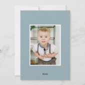 Falling Snow Whimsical 2 Foto Feestdagenkaart (Achterkant)