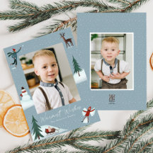 Falling Snow Whimsical 2 Foto