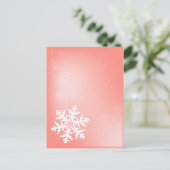 Falling Snowflake Briefkaart (Staand voorkant)