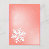 Falling Snowflake Briefkaart (Voorkant)