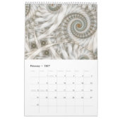 "Falling" Spiral Fractal Kalender (Feb 2027)