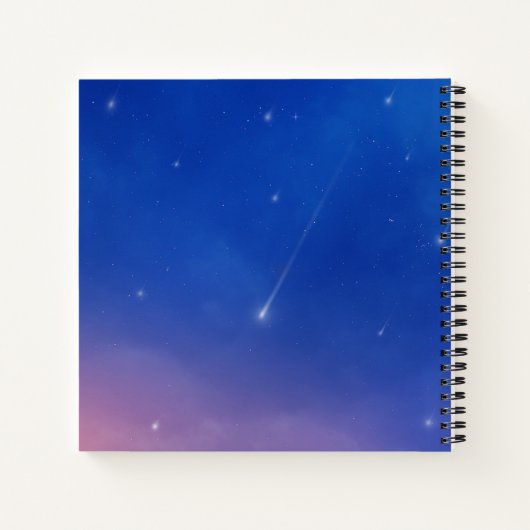 Falling Star Dream Journaal Notitieboek (Achterkant)