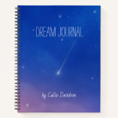 Falling Star Dream Journal Notitieboek (Voorkant)