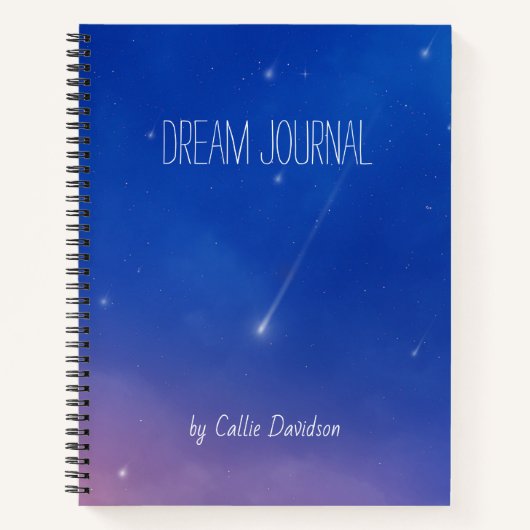 Falling Star Dream Journal Notitieboek (Voorkant)