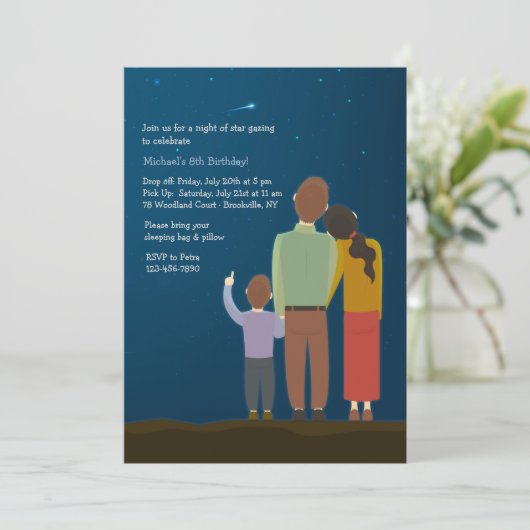 Falling Star Kaart (Staand voorkant)