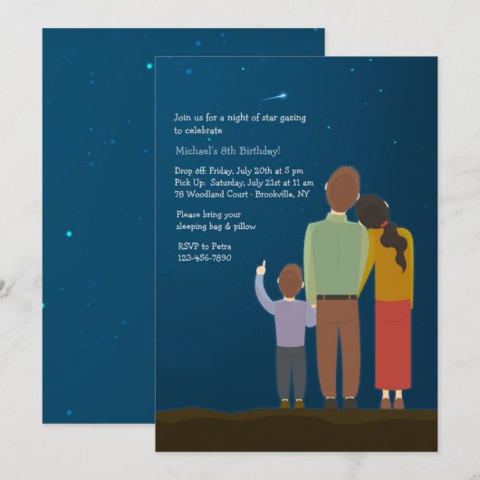 Falling Star Kaart (Voorkant / Achterkant)