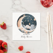 Falling Stars Nebula Stars Baby shower Servet (Insitu)