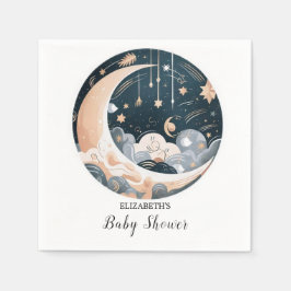 Falling Stars Nebula Stars Baby shower Servet