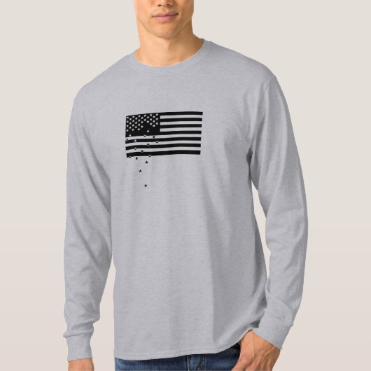 Falling Stars OD Grey T-shirt (Voorkant)