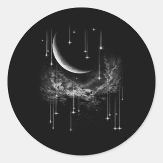 Falling Stars Ronde Sticker
