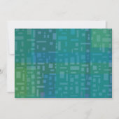 FALLING STARS & SQUARES Bar Bat Mitzvah Invitation Kaart (Achterkant)