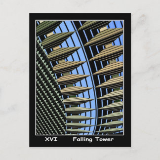 Falling Tower Tarot Card Briefkaart