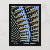 Falling Tower Tarot Card Briefkaart (Voorkant)