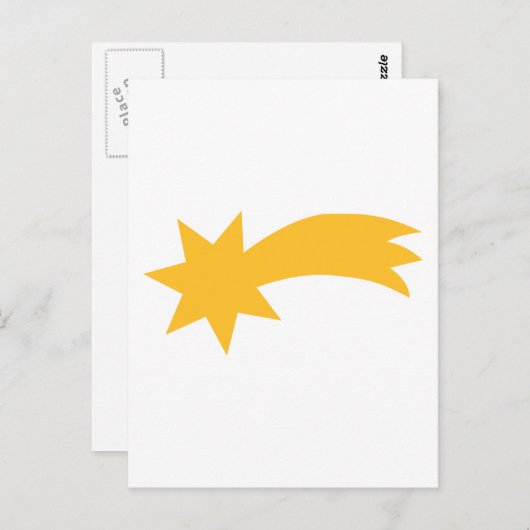 Falling vallende ster briefkaart (Voorkant / Achterkant)