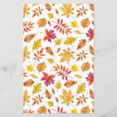 Falling verlaat Garland herfst bruiloft uitnodigin (Achterkant)