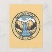 Falling Waters State Park Florida Badge Briefkaart (Voorkant)