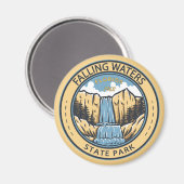 Falling Waters State Park Florida Badge Magneet (Voorkant / Achterkant)