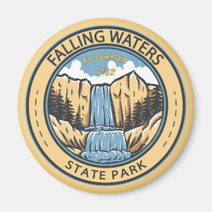 Falling Waters State Park Florida Badge Magneet