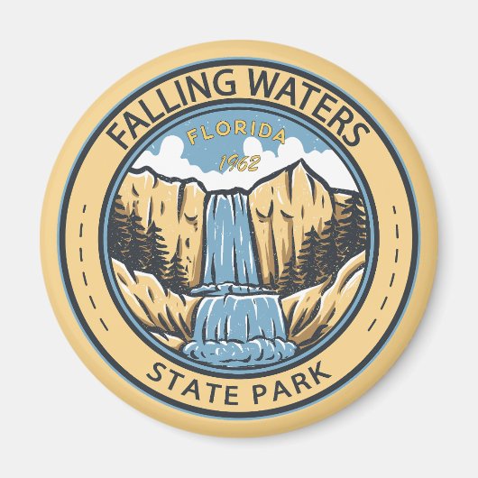 Falling Waters State Park Florida Badge Magneet (Voorkant)